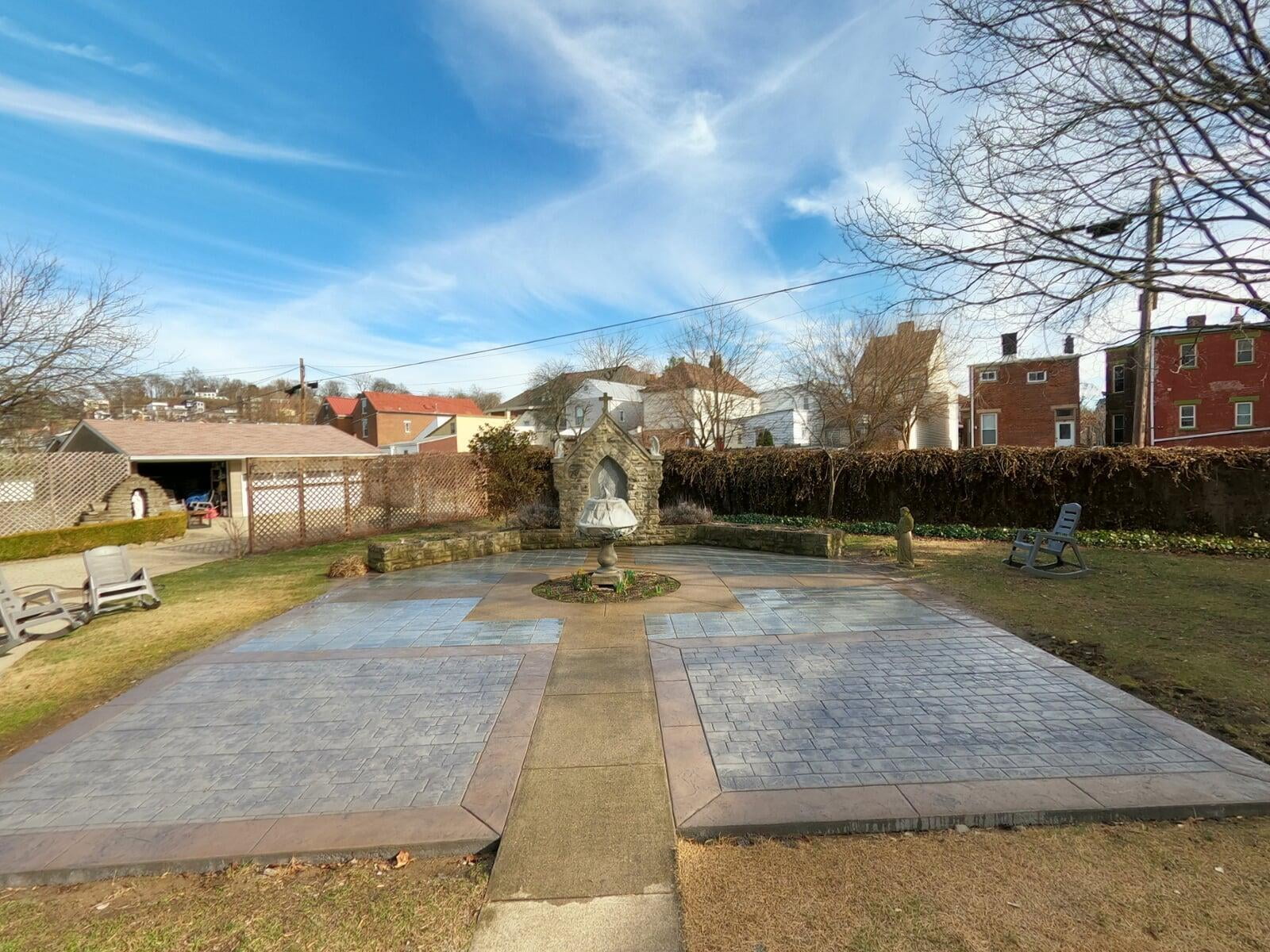 Church Grotto with Cobblestone