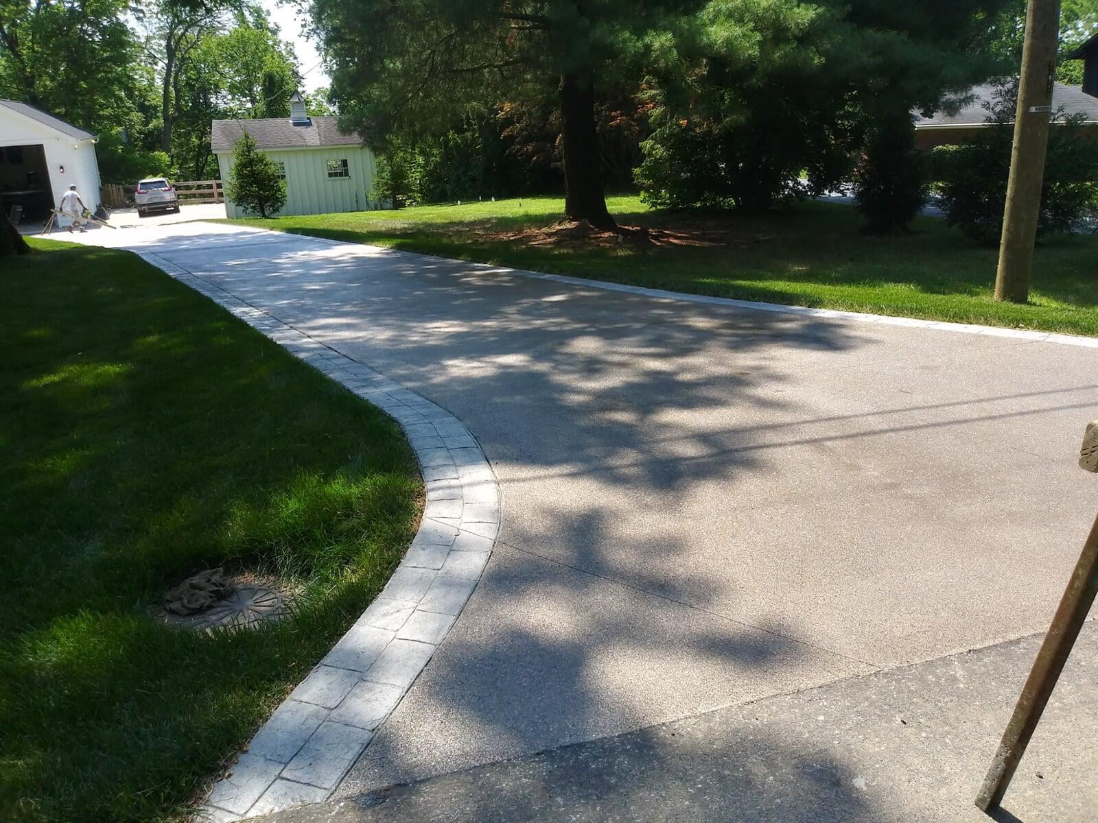Exposed Aggregate Concrete Indian Hill Ohio Gentrup Concrete