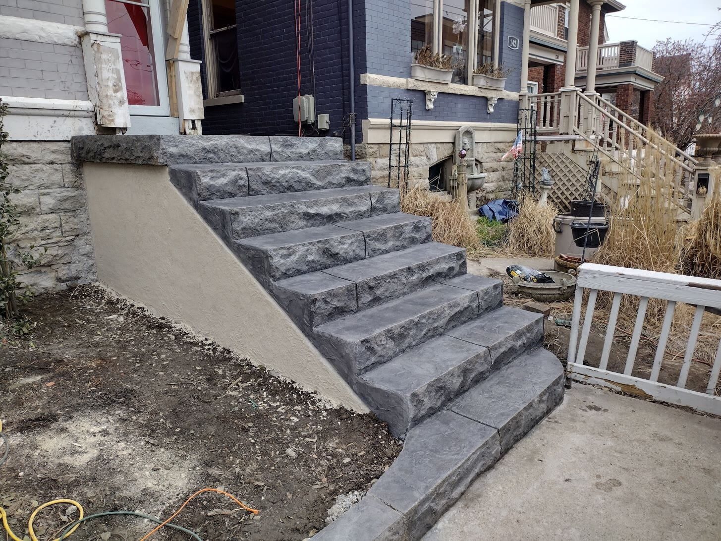 Step & Wall Concrete Construction