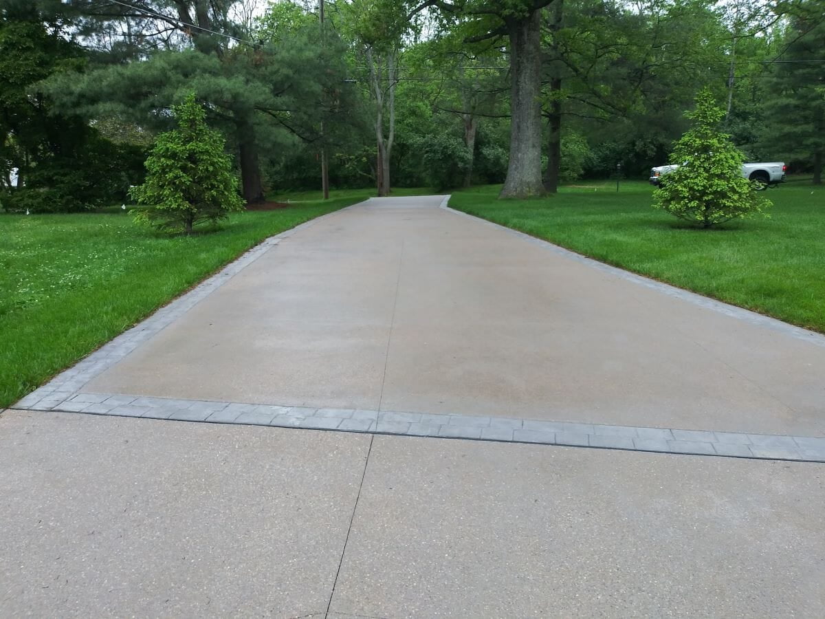 Exposed Aggregate Concrete Driveway Indian Hill OH