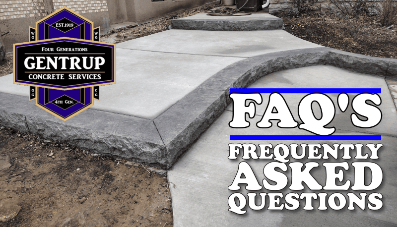 Concrete FAQ's | Gentrup Concrete | Cincinnati & Northern Kentucky