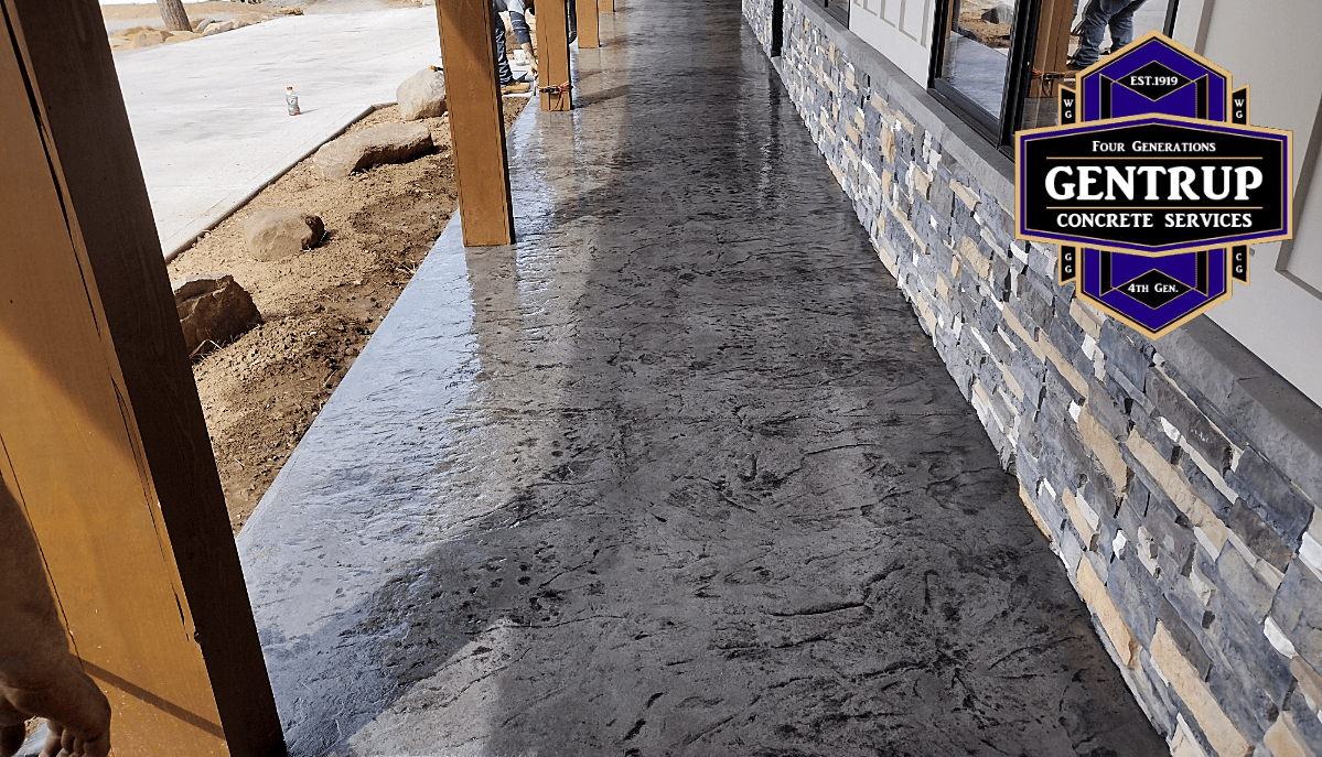 Stamped Concrete Sidewalk