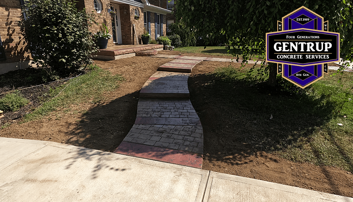 Stamped Concrete Sidewalk