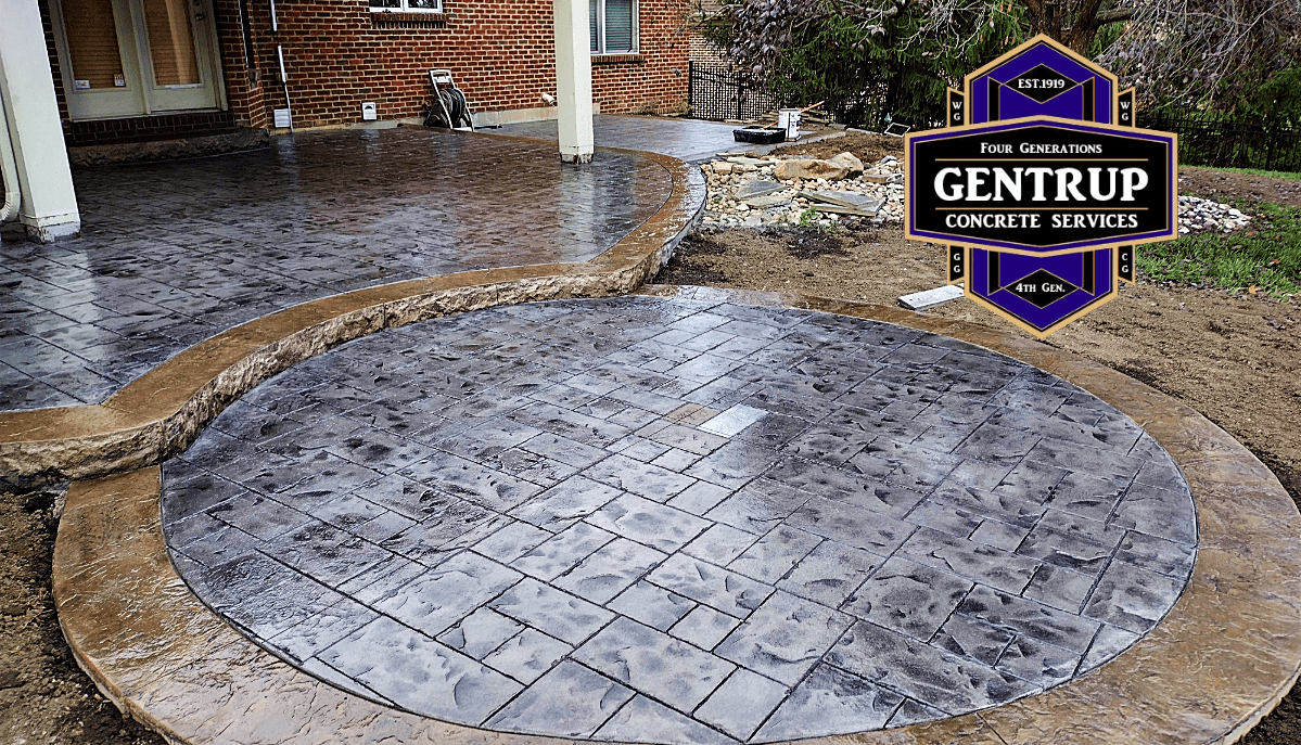 Stamped Concrete Step