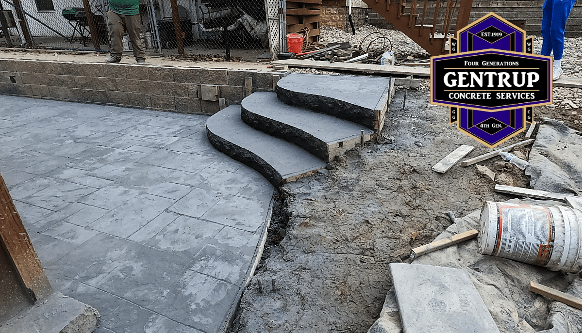 Stamped Concrete Steps