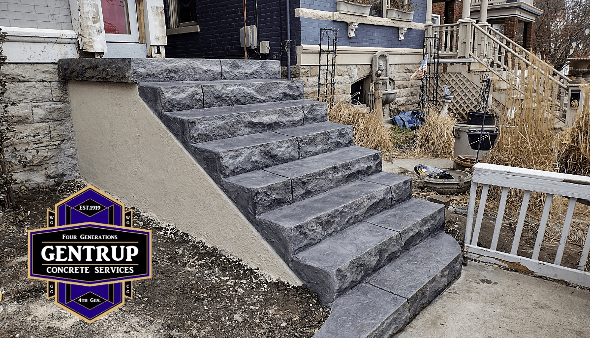 Stamped Concrete Steps