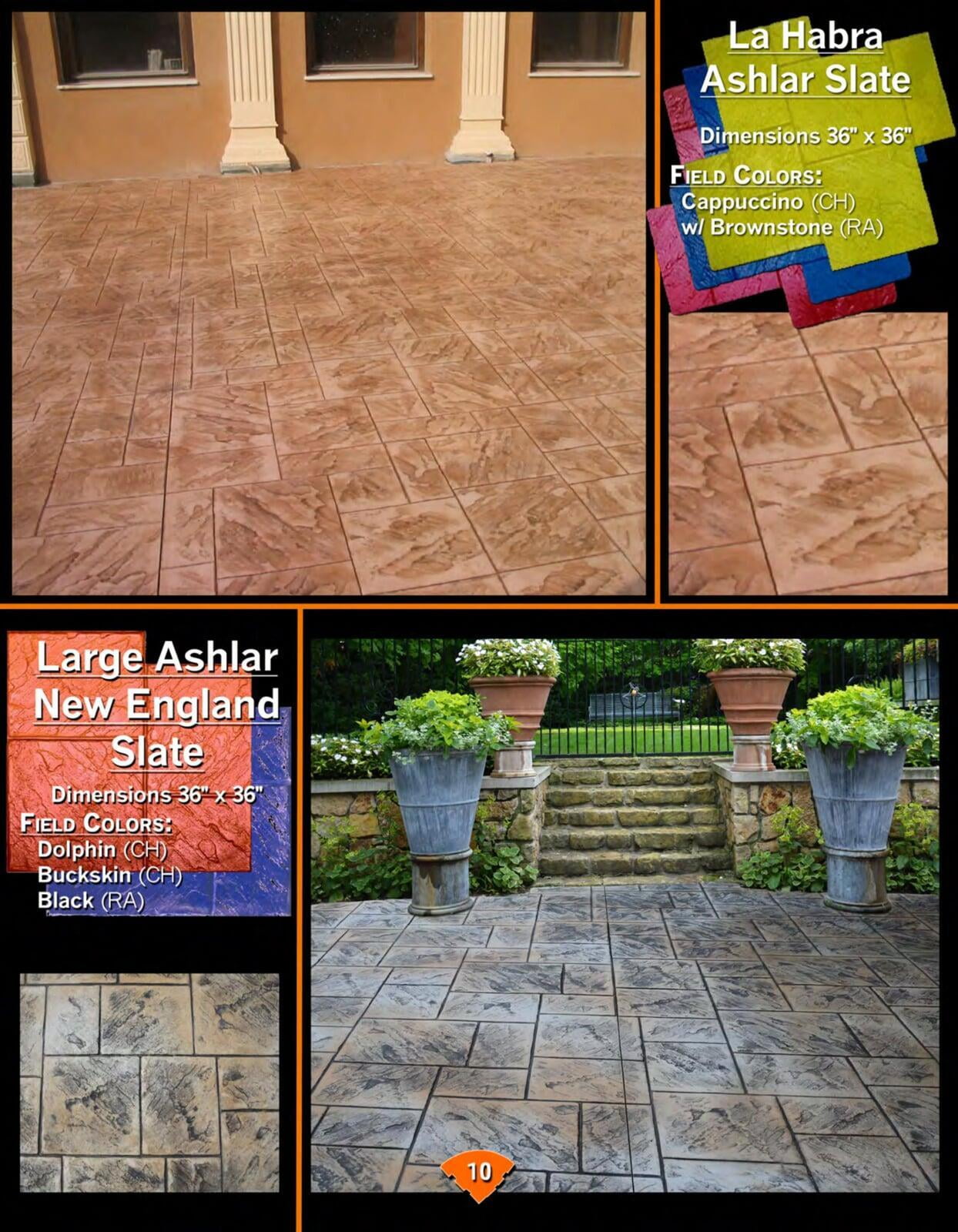 Ashlar Slate Concrete Stamp