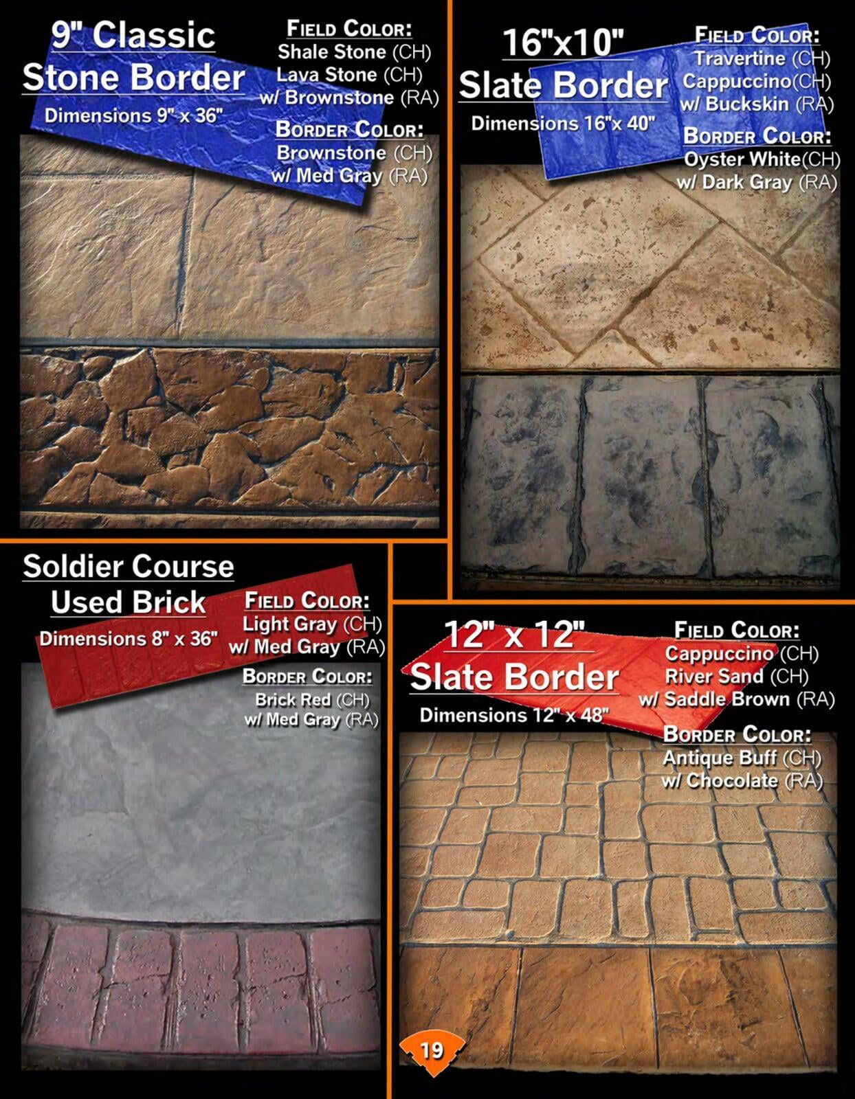 Concrete Stamp Borders