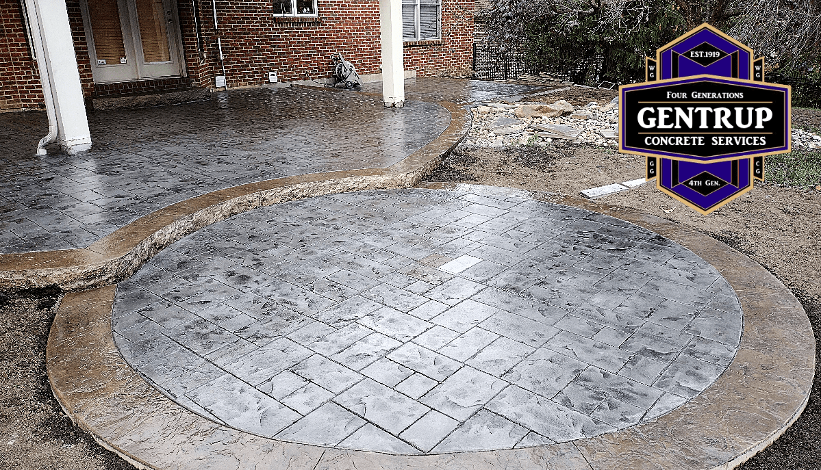 Stamped Concrete Patio in Cincinnati Gentrup Concrete