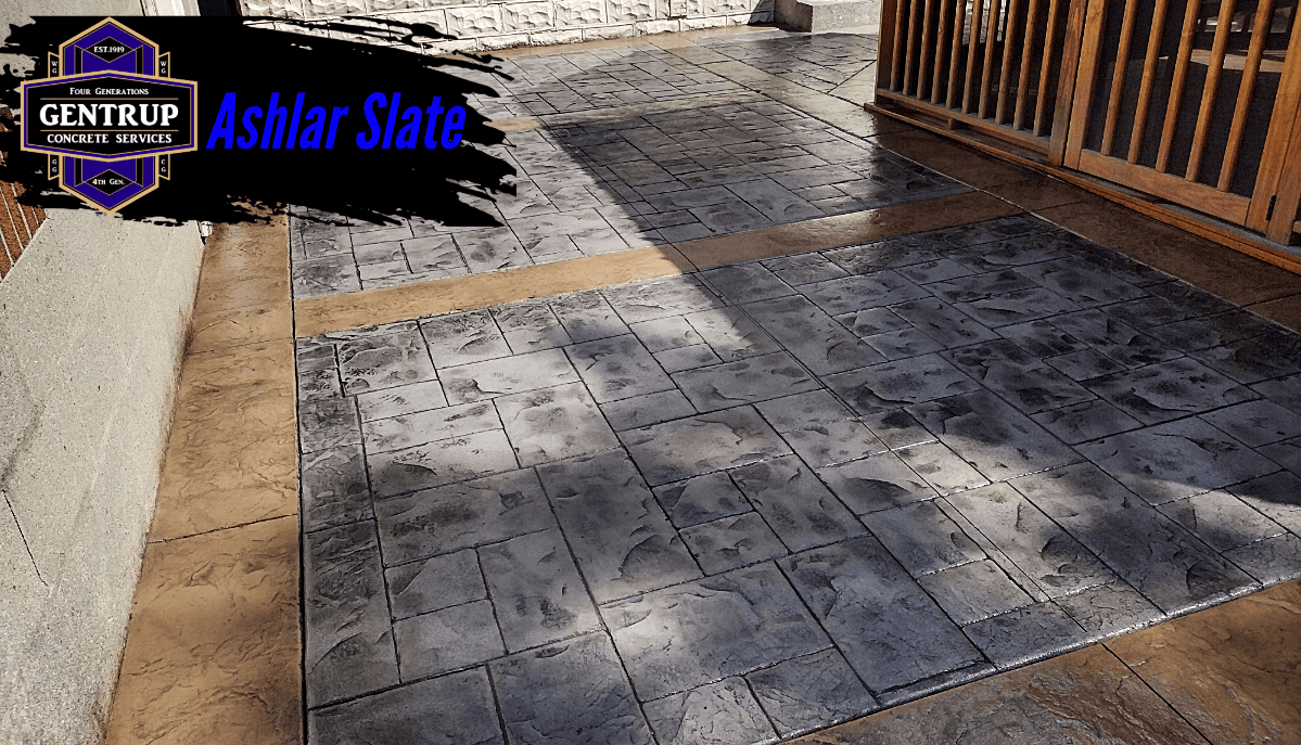 Ashlar Slate Stamped Concrete