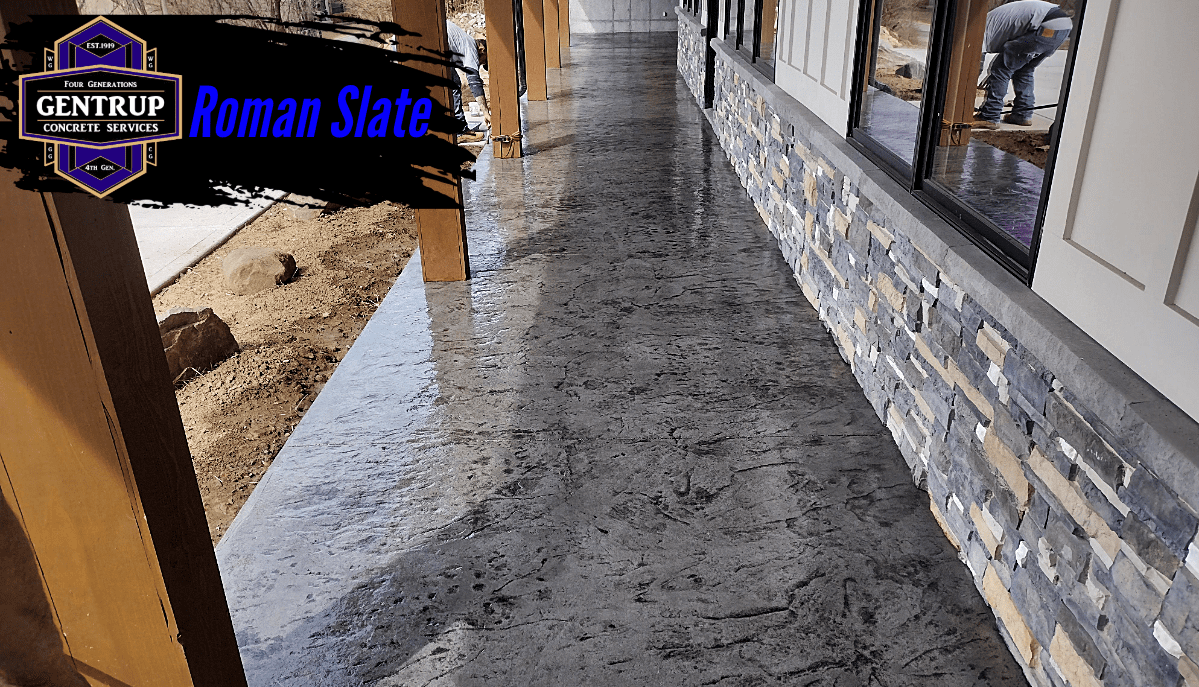 Roman Slate Stamped Concrete