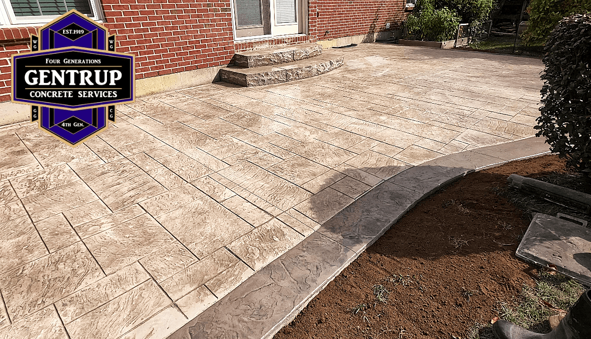 Stamp Concrete Patio Mason Ohio Gentrup Concrete