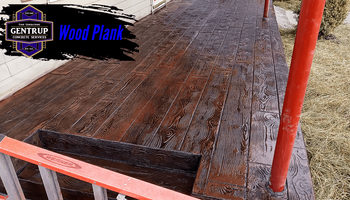 Wood Plank Stamped Concrete