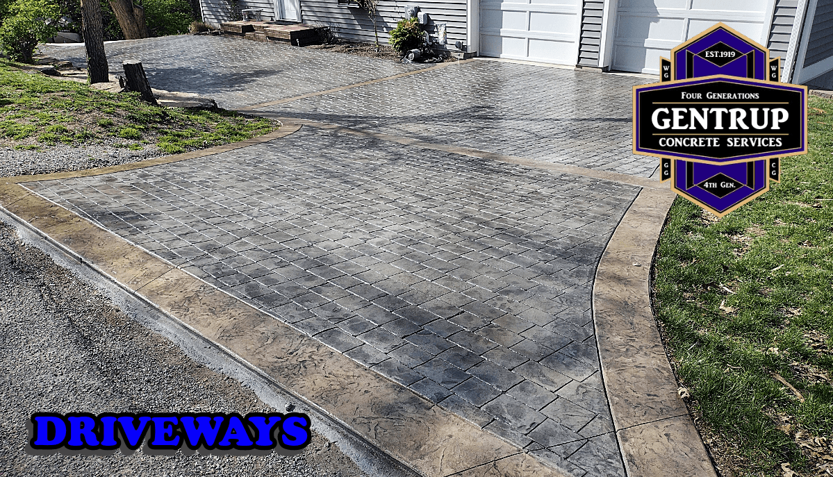 Stamped Concrete Cincinnati - Driveway